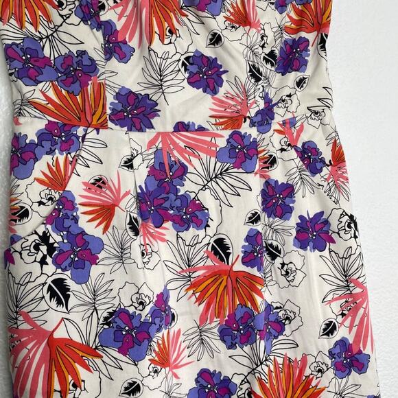 Francesca’s Womens Dress Size M Floral Strapless Sweetheart Neckline Mini - Picture 8 of 14